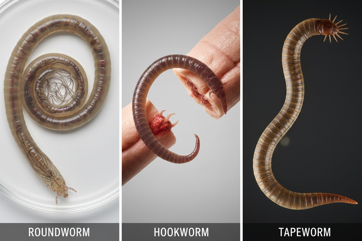 common intestinal worms in dogs roundworm tapeworm hookworm